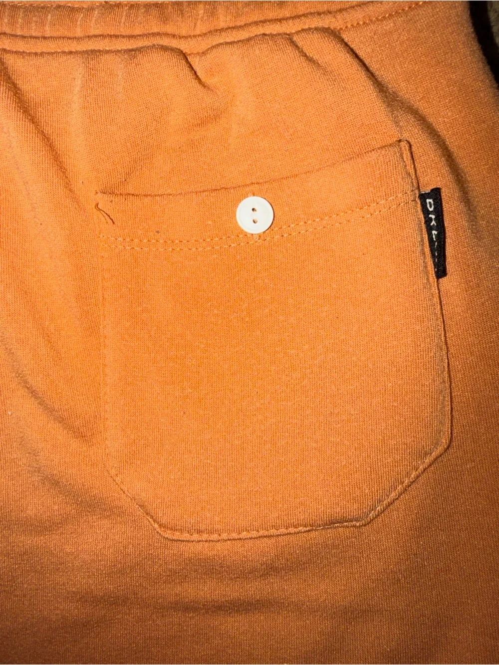 Brooklyn Cloth Men’s Peach Drawstring Fleece Polyester Sweat Shorts - Size M